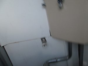 給水パイプの接続部分